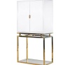 Immaculee White Drinks Cabinet