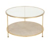 Asscher Diamond Coffee Table with 2 Side Tables